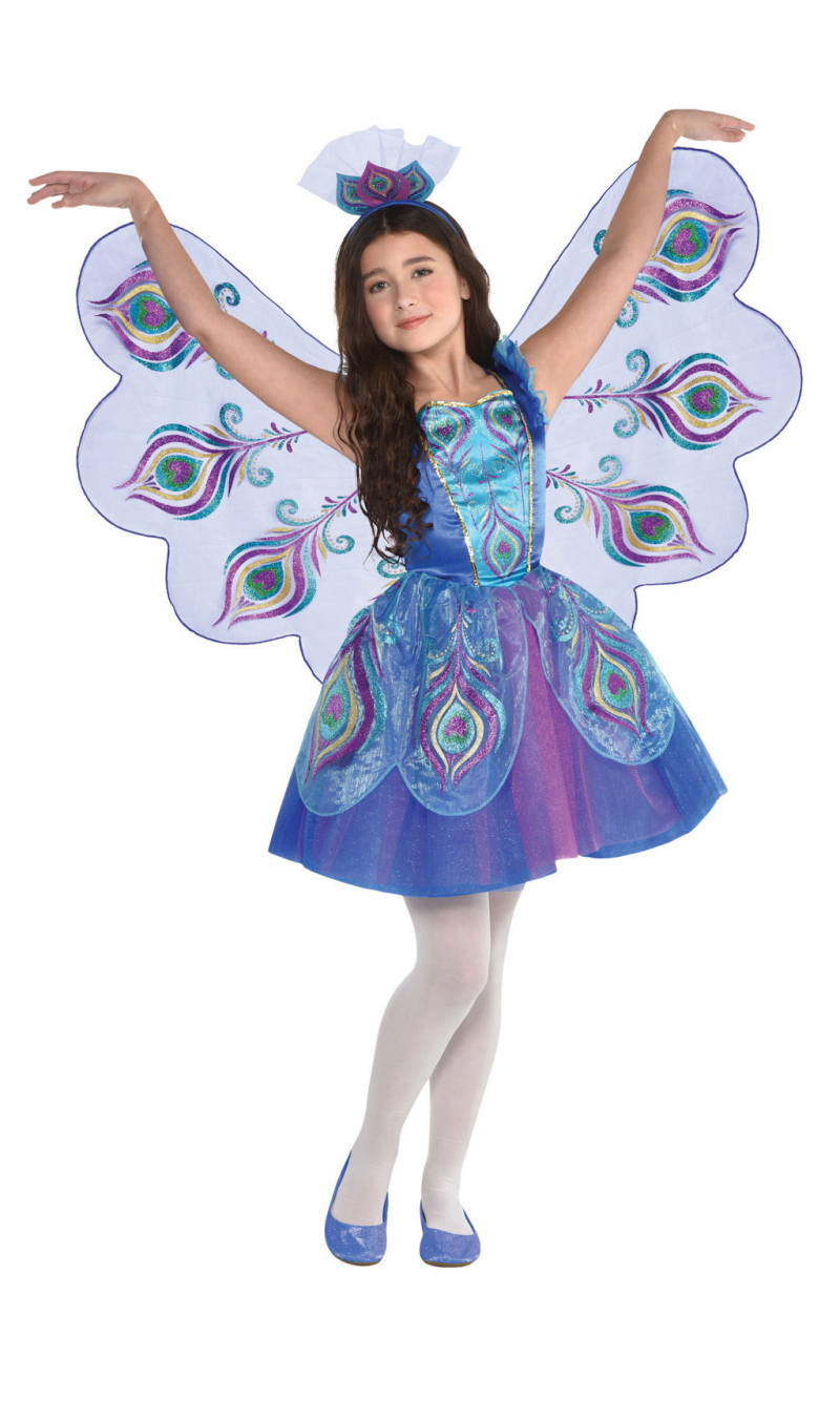 Pretty Peacock Girl Costume - Age 3 to 4 Years