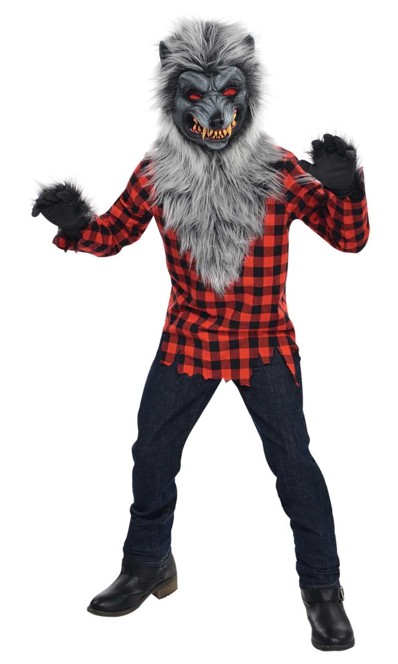 Hungry Howler Wolf Boy Costume - Age 6 to 8 Years