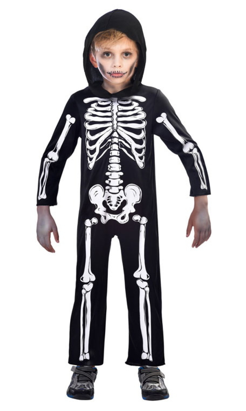 Hoodie Skeleton Costume – Age 10 to 12 Years