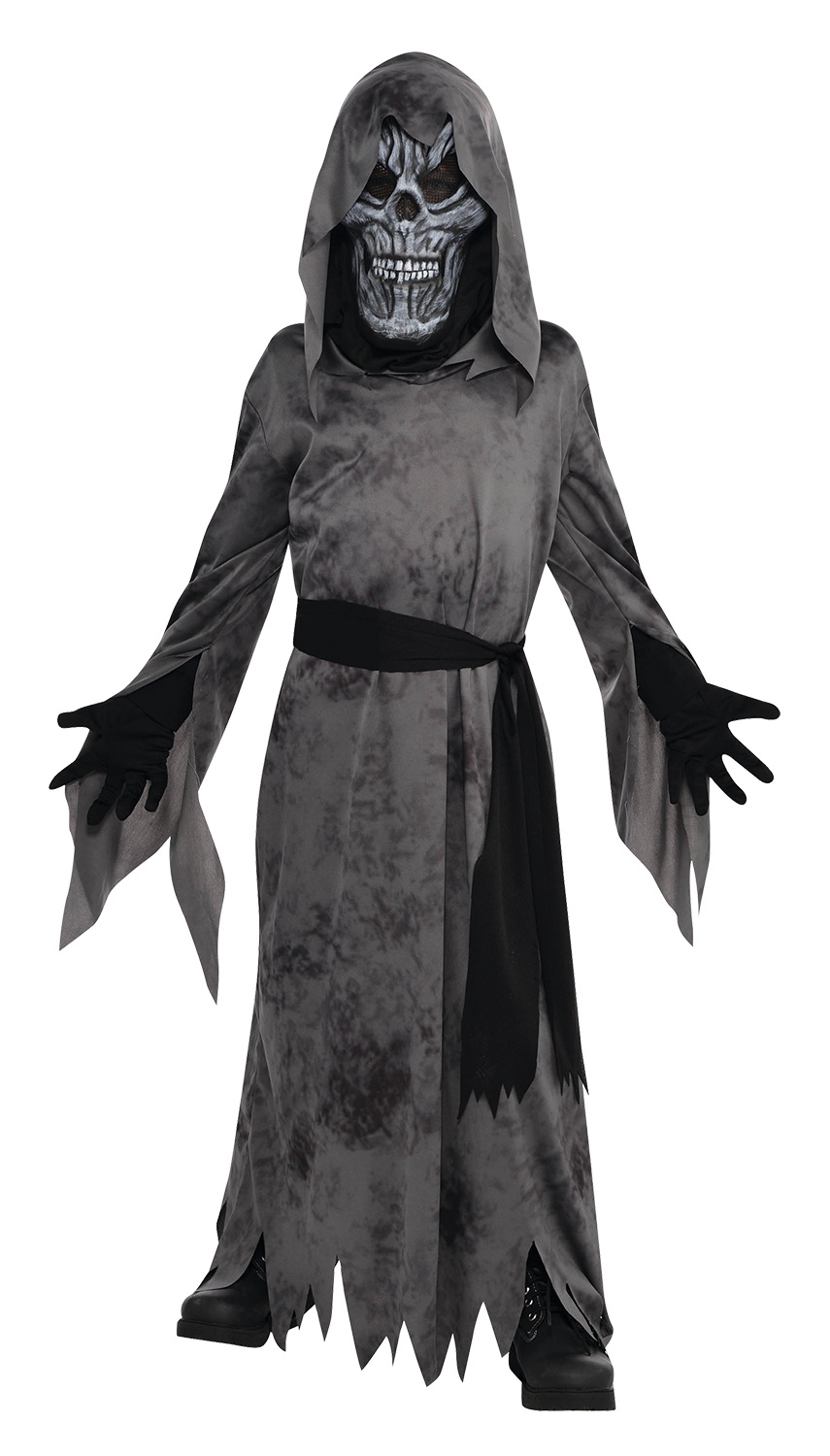 Ghastly Ghoul Black Boy Costume - Age 10 to 12 Years