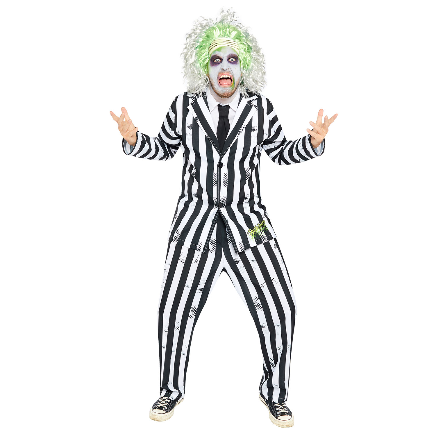 Official Licensed Beetlejuice Man Costume - Adult Size Extra Large - Image 3