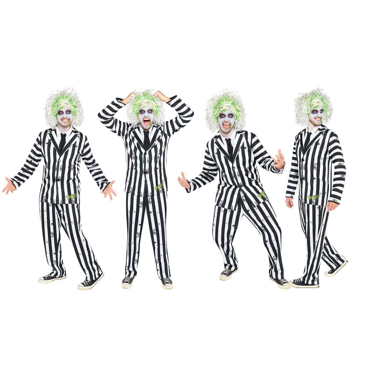 Official Licensed Beetlejuice Man Costume - Adult Size Extra Large - Image 7