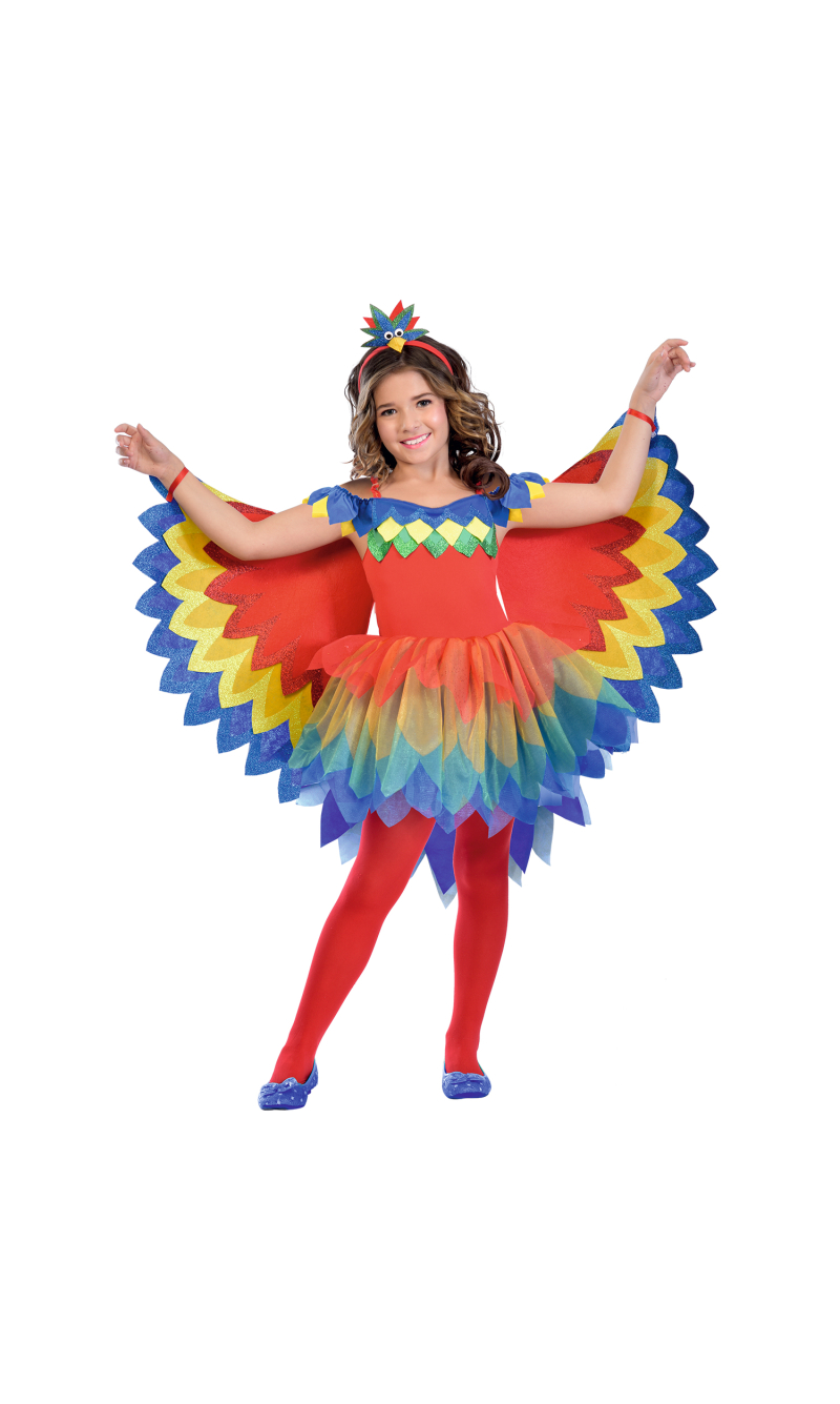 Pretty Parrot Fairy Girl Costume - Age 3 to 4 Years