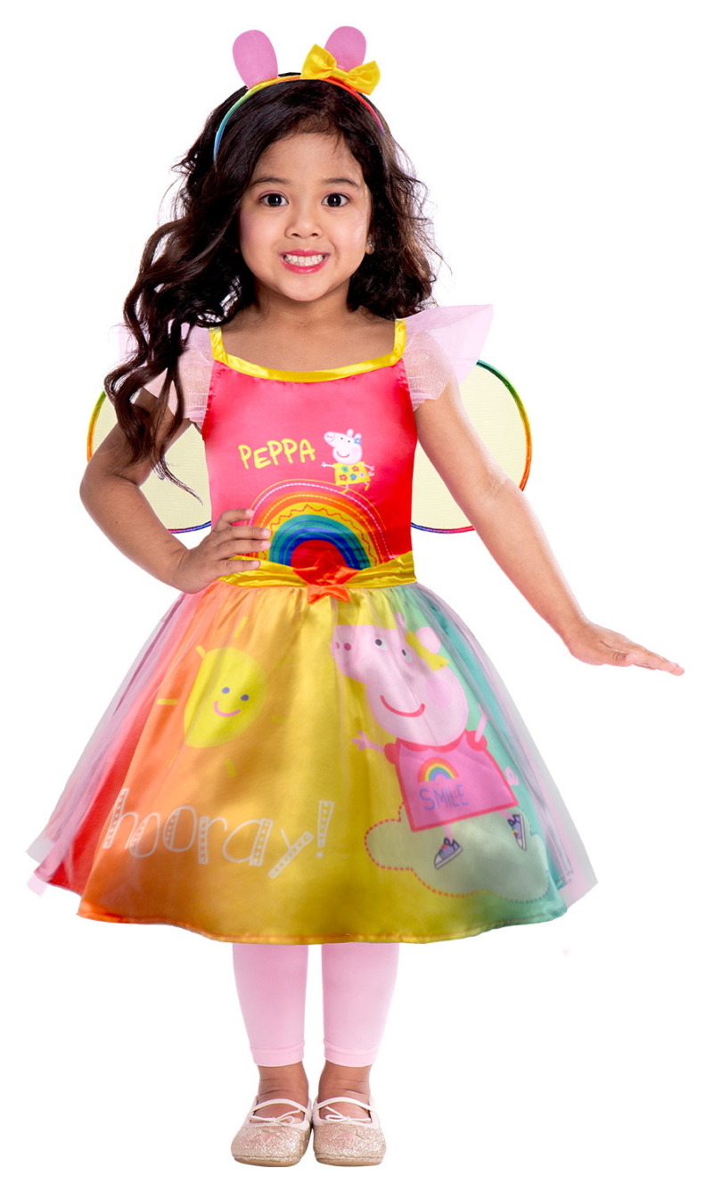 Official Licensed Peppa Pig Rainbow Dress Costume - Age 2 to 3 Years