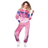 Velour Joggersuit 80s Woman Costume - Adult Size Extra Large