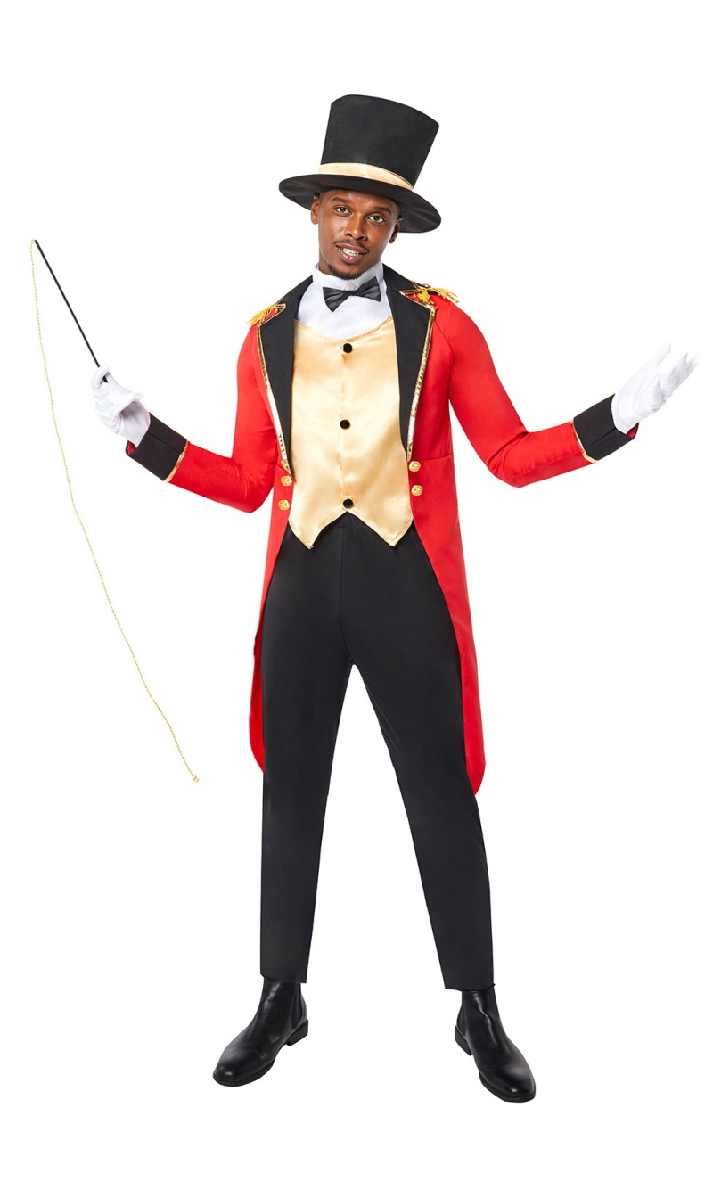 Deluxe Circus Ringmaster Costume – Adult Size Small