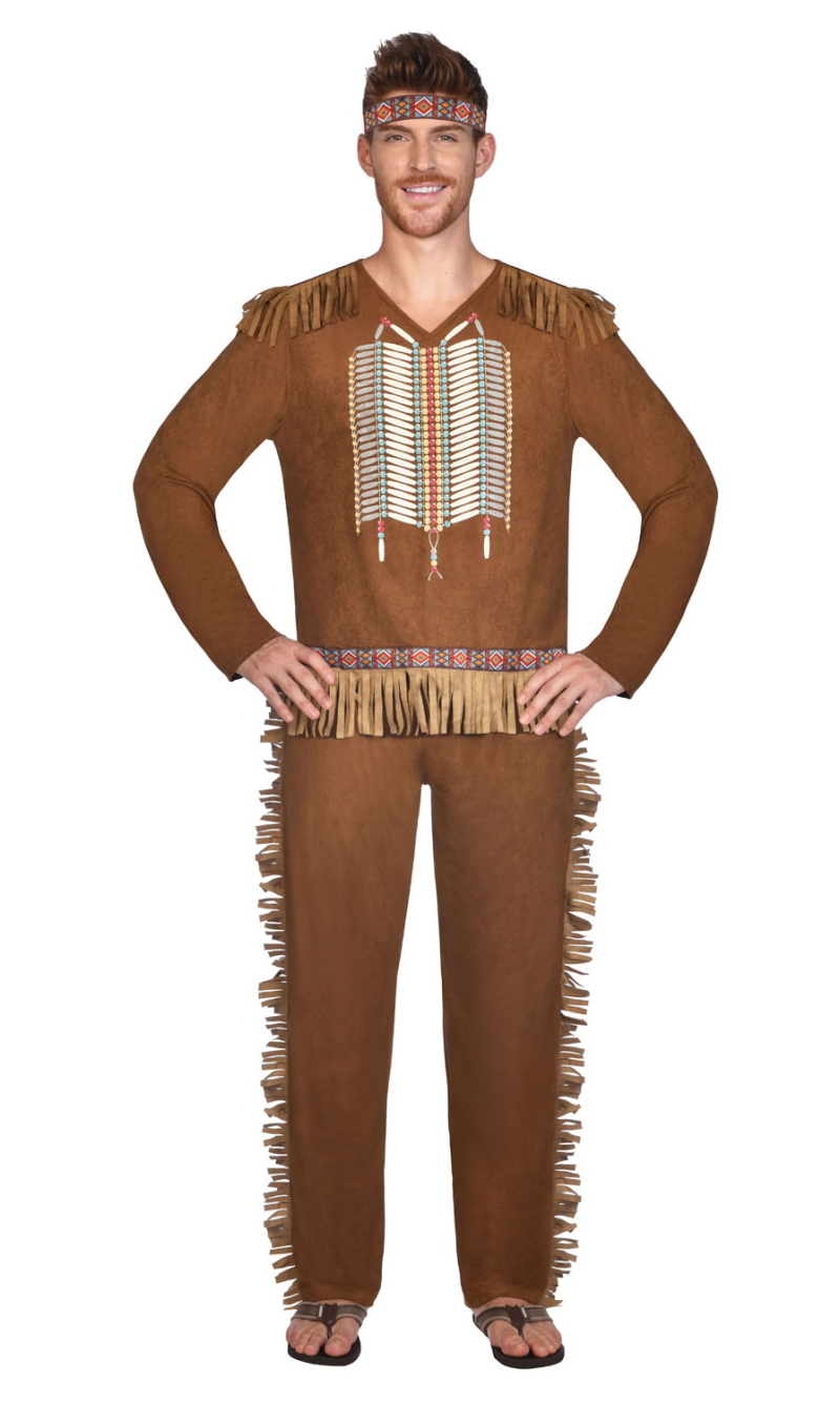 Brave Frontier Native American Man Costume - Adult Size Extra Large