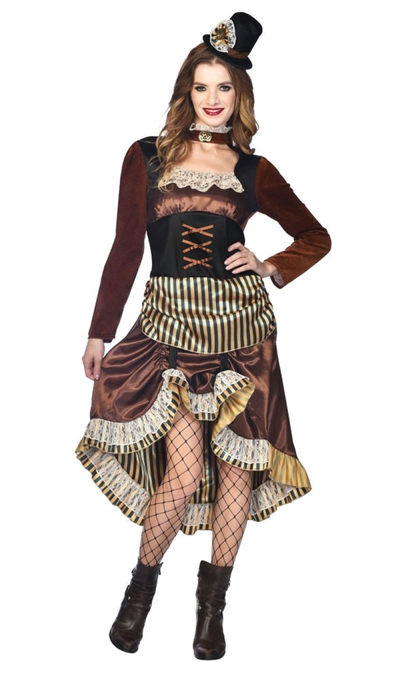 Noble Steampunk Woman Costume - Adult Size Large
