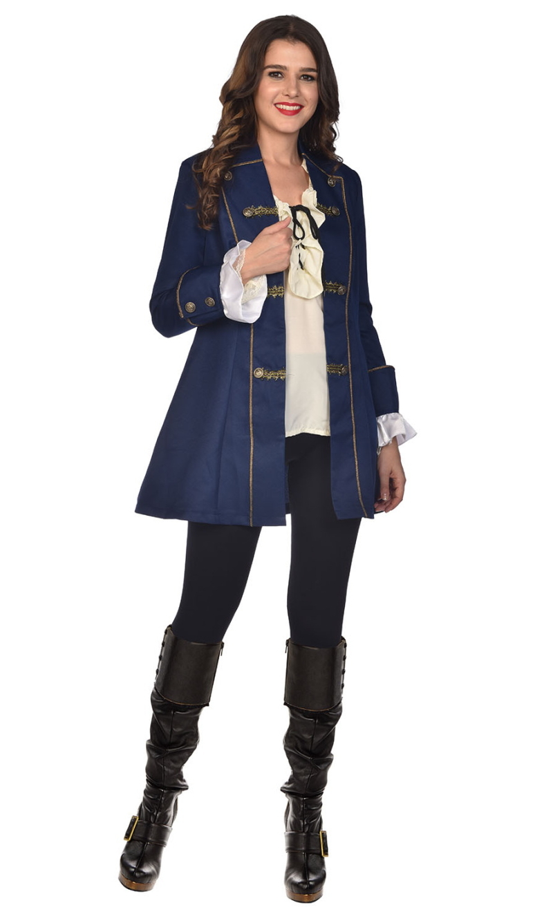 Pirate Tailcoat Woman Costume - Adult Size Extra Large