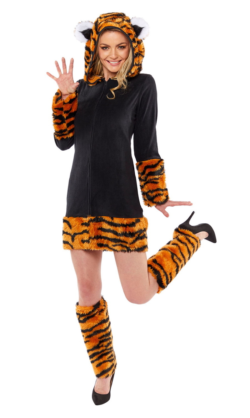 Tigeress Tiger Woman Costume - Adult Size Small