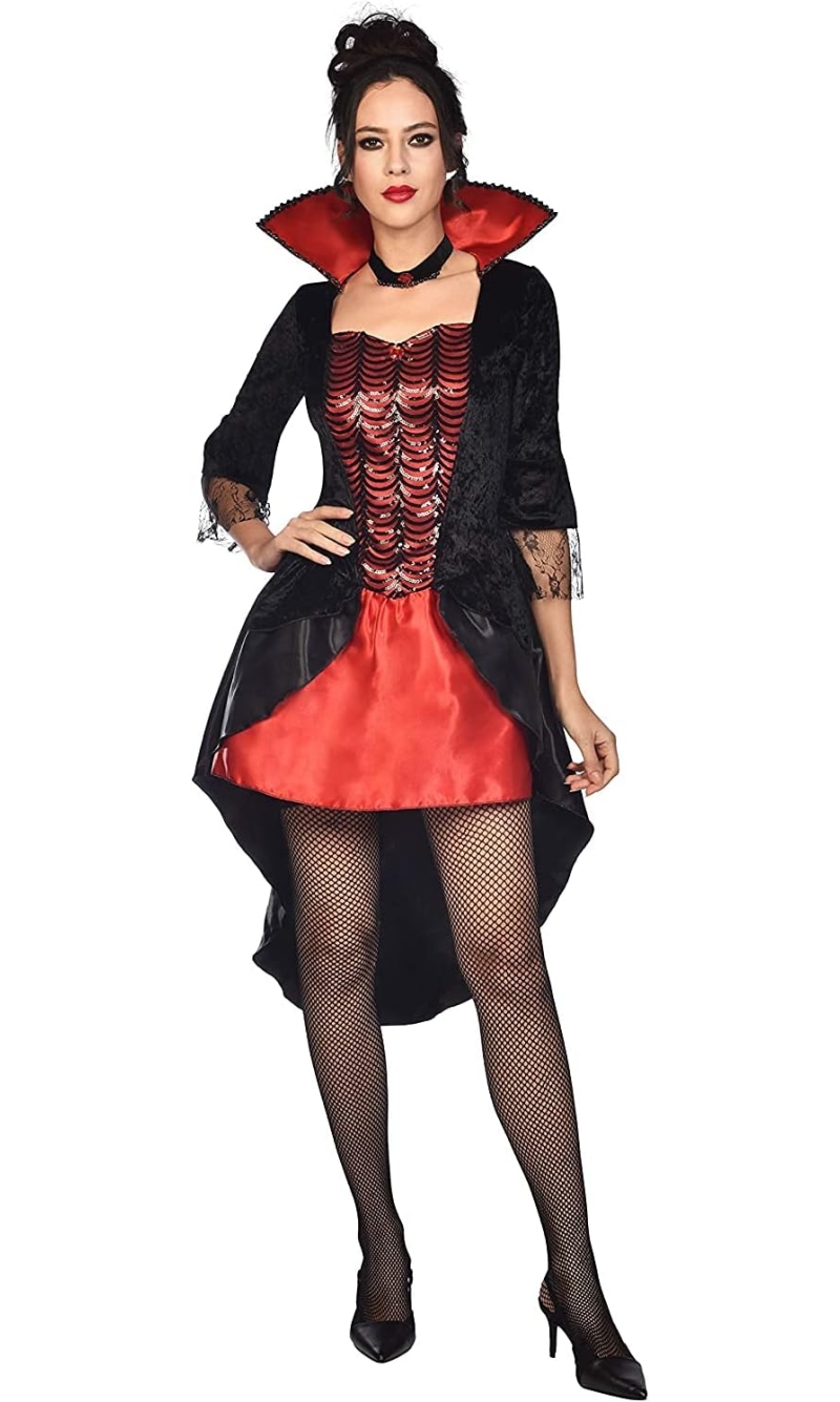 Womens Costume Vampire Queen Medium