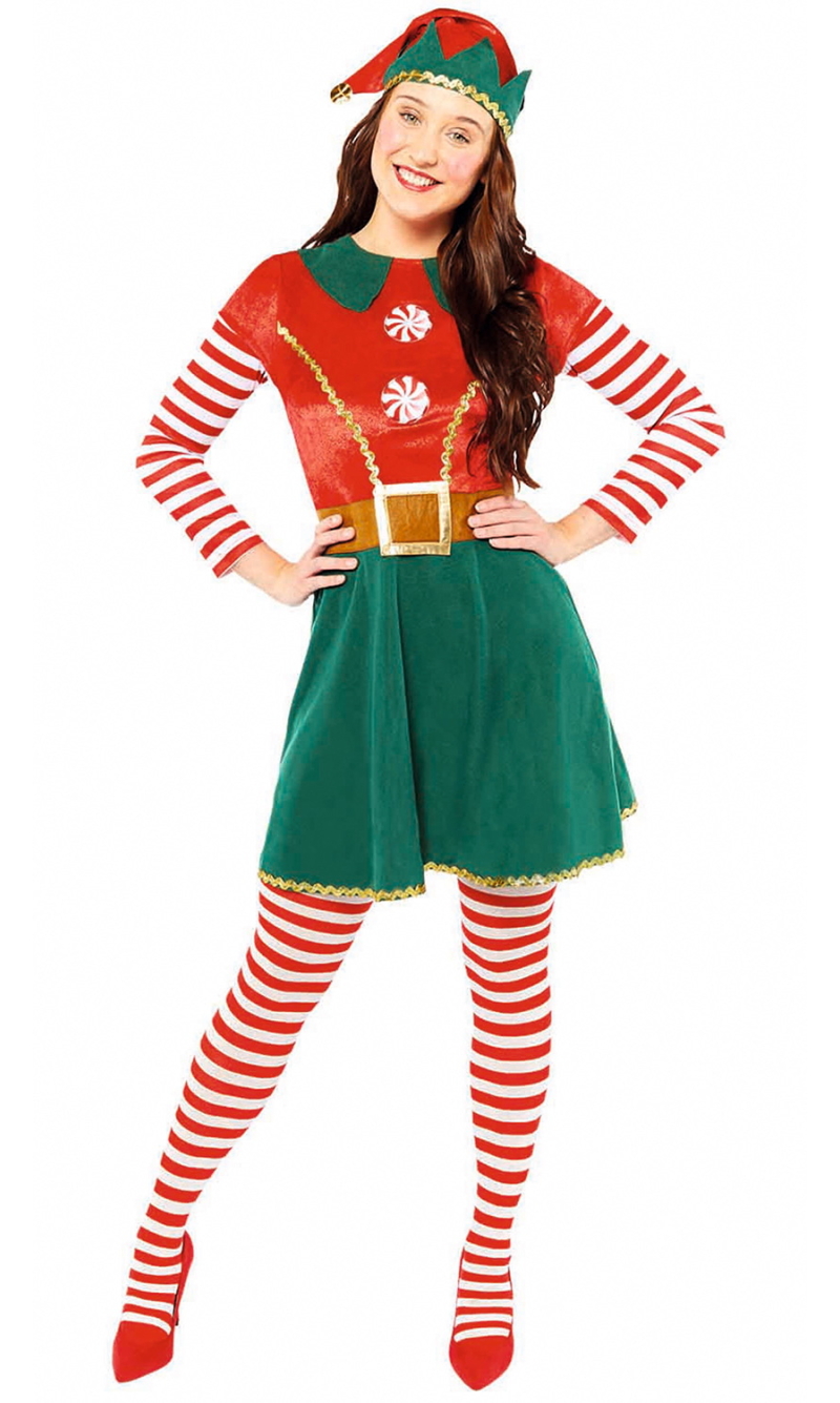 Cute Lady Elf Costume - Adult Size Extra Large