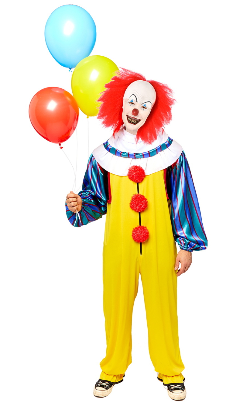 Official Licensed IT Classic Pennywise Man Costume - Adult Size Extra Large