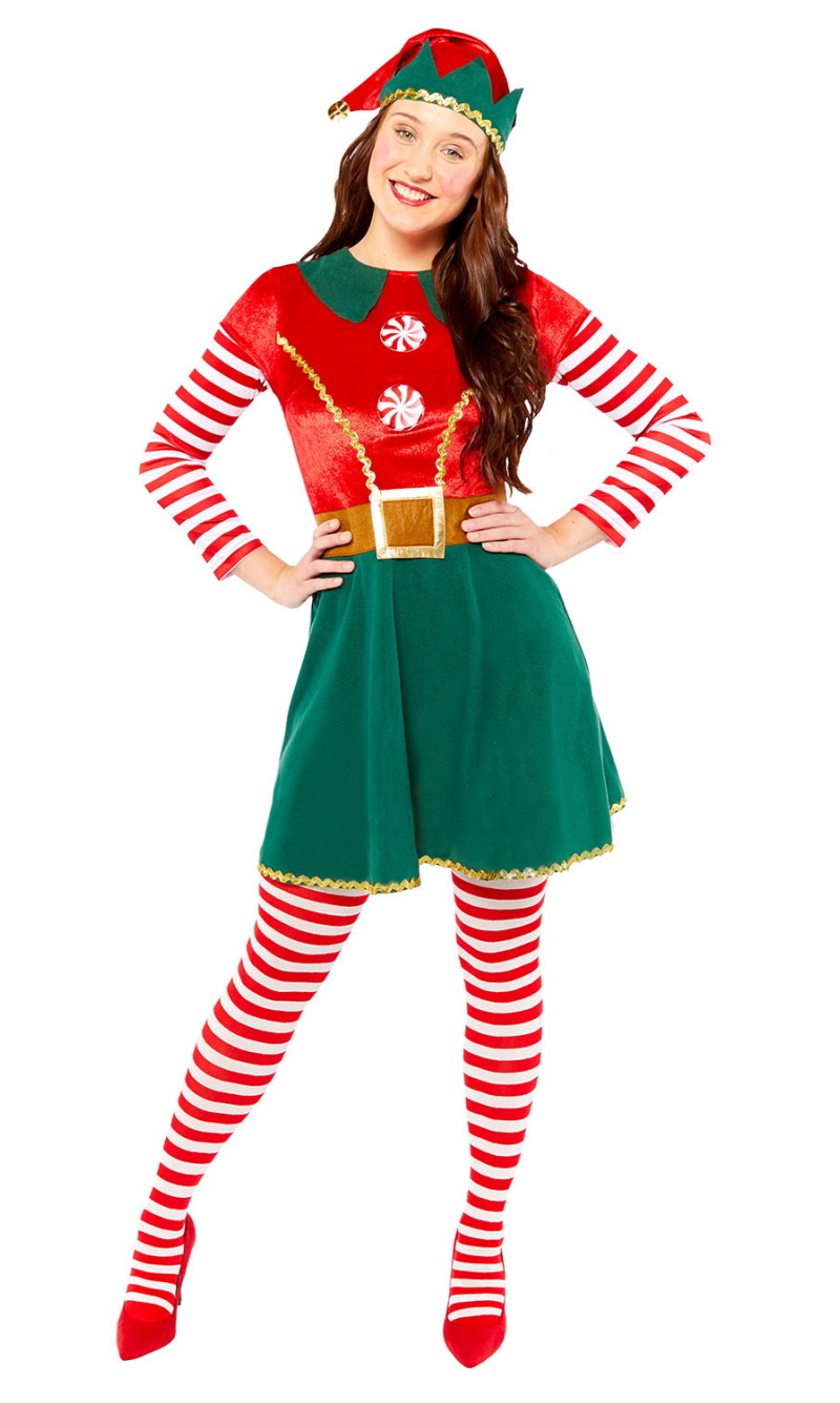 Cute Lady Elf Costume – Adult Size Large (18-20)