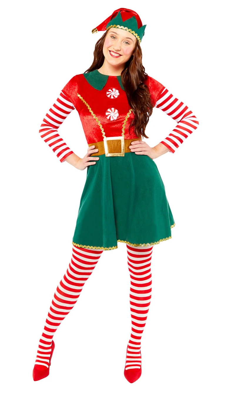 Cute Lady Elf Costume – Adult Size Large (18-20)