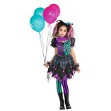 Haunted Harlequin Girl Costume - Age 4 to 6 Years