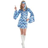 Funky Disco Lady Diva Costume - Adult Size Medium / Large
