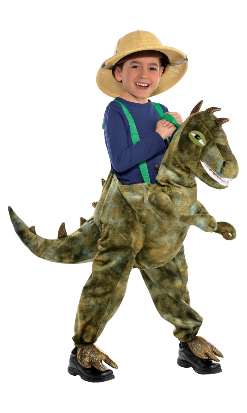Ride On Light & Sound Dinosaur Costume - Age 6 to 8 Years