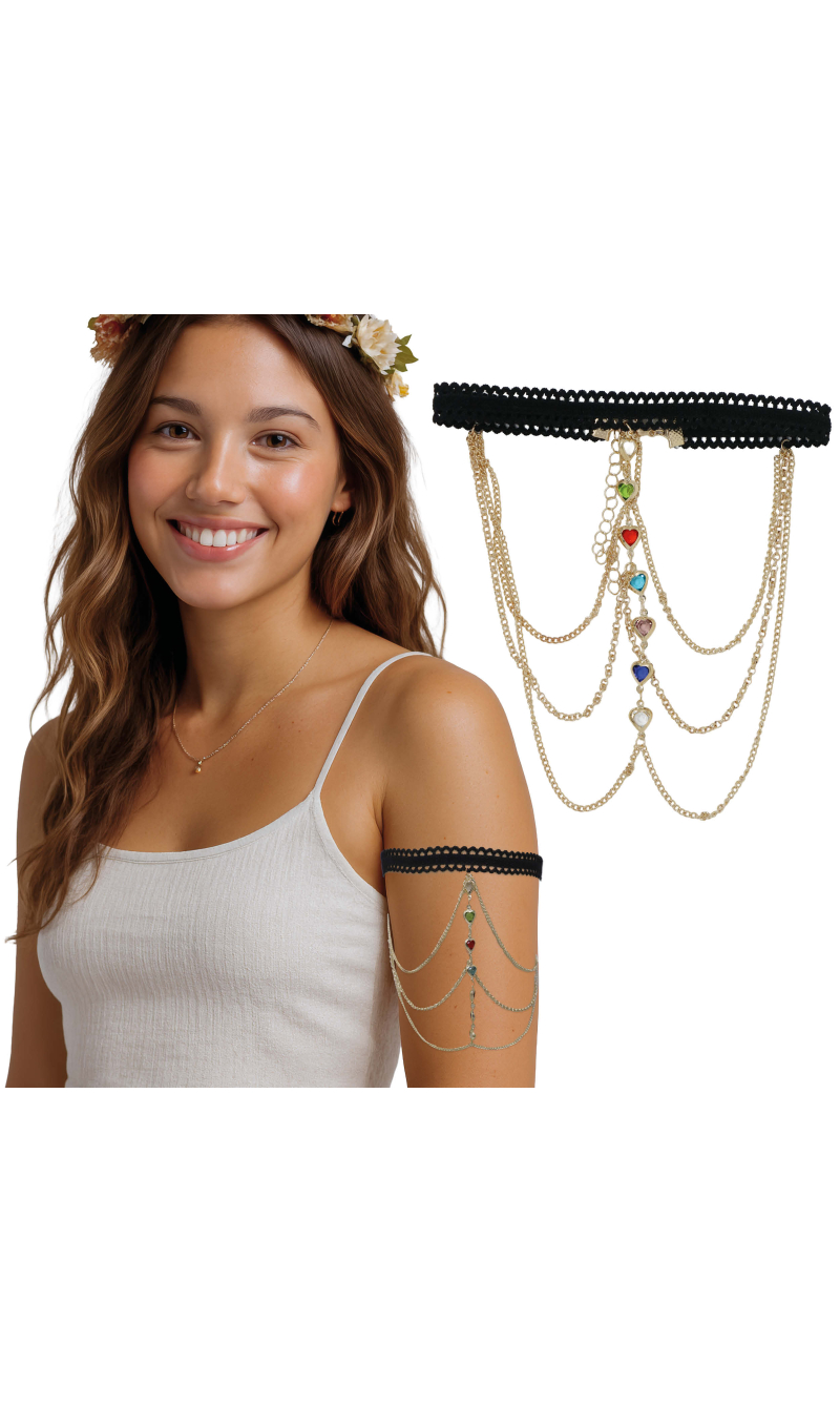 Arm Bracelet With Colorful Stones