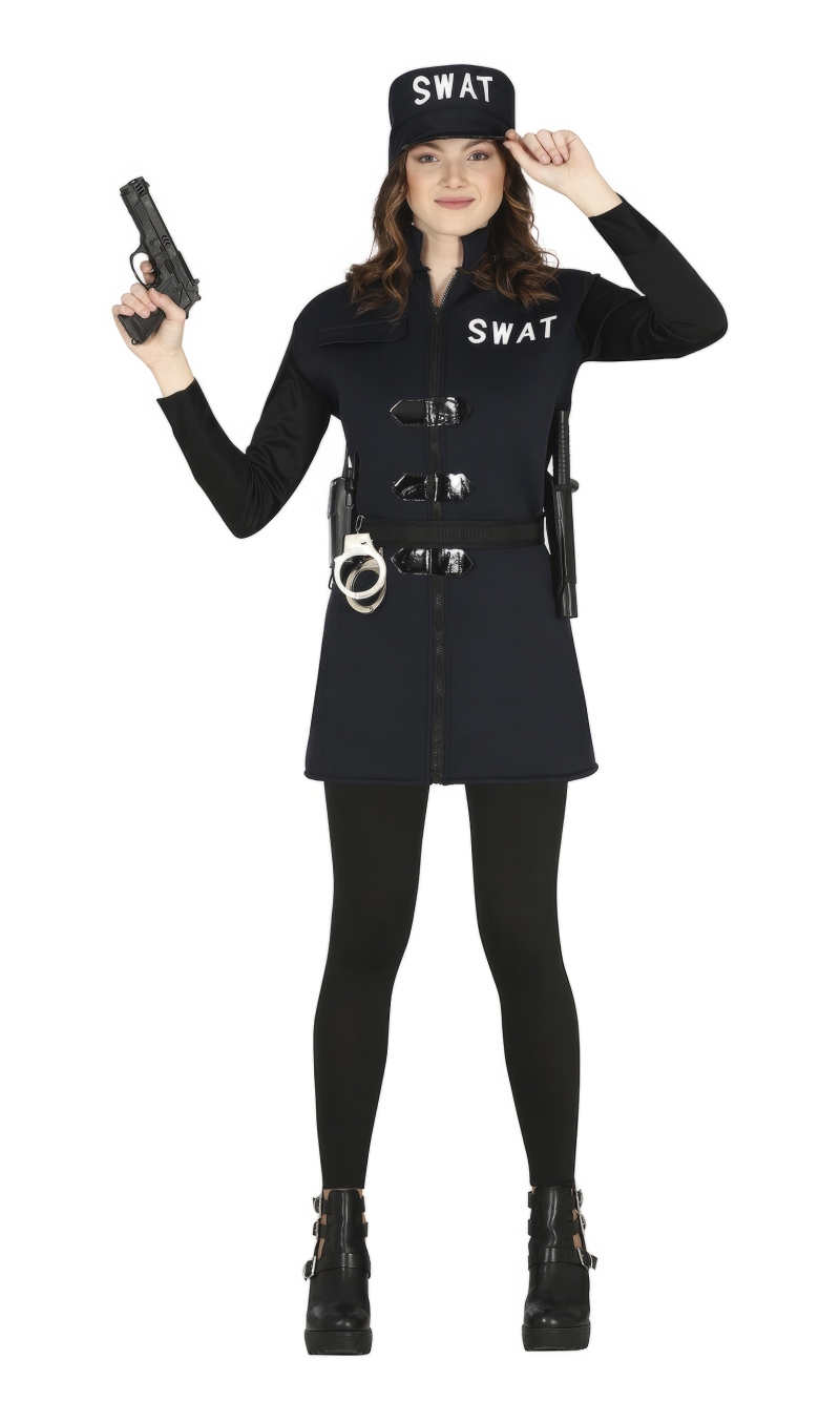 Swat Lady Teen Costume - Age 14 to 16 Years