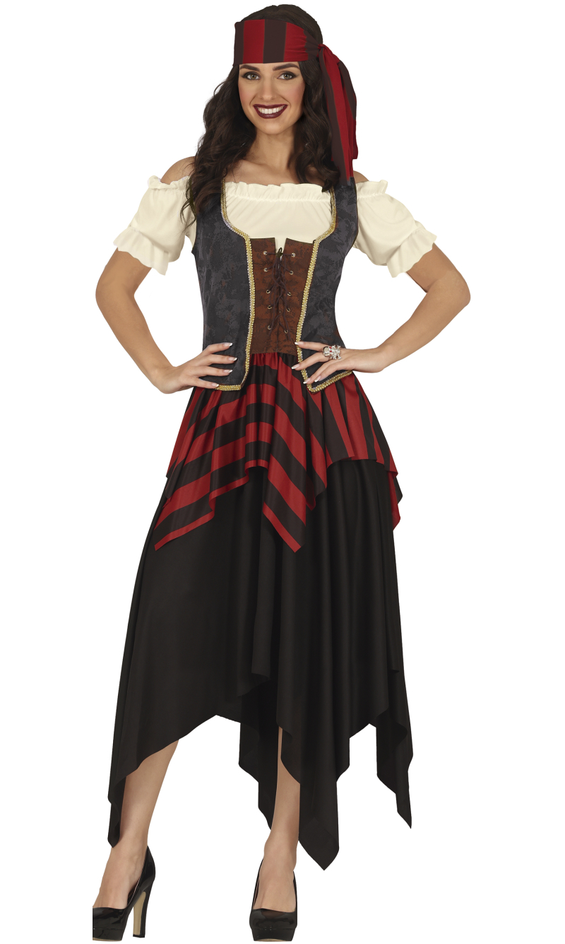 Pirate Jackie Woman Costume - Adult Size Large (42-44)