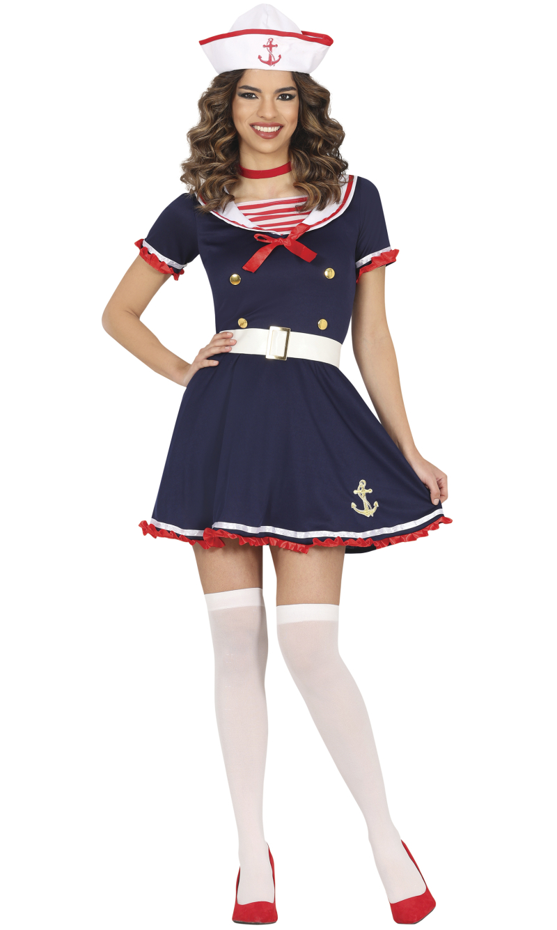 Sailor Marine Girl Costume - Adult Size Large (42-44)