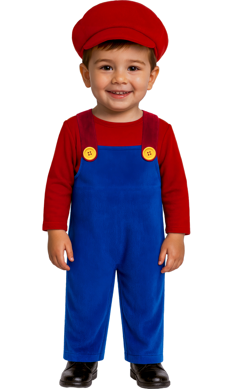 Mario Train Driver Costume - Age 2 to 3 Years