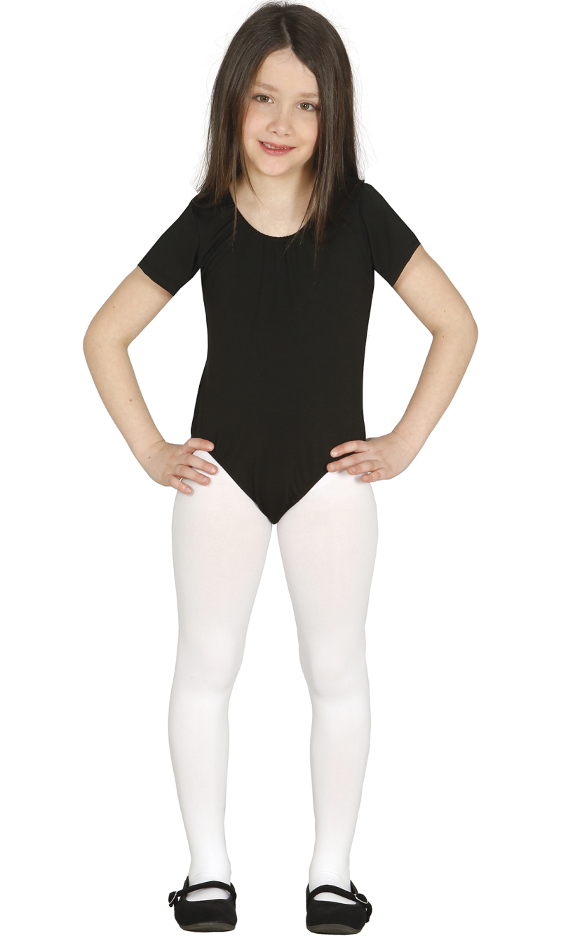 Child Spandex Short Sleeve Bodysuit Black - Age 3 to 5 Years