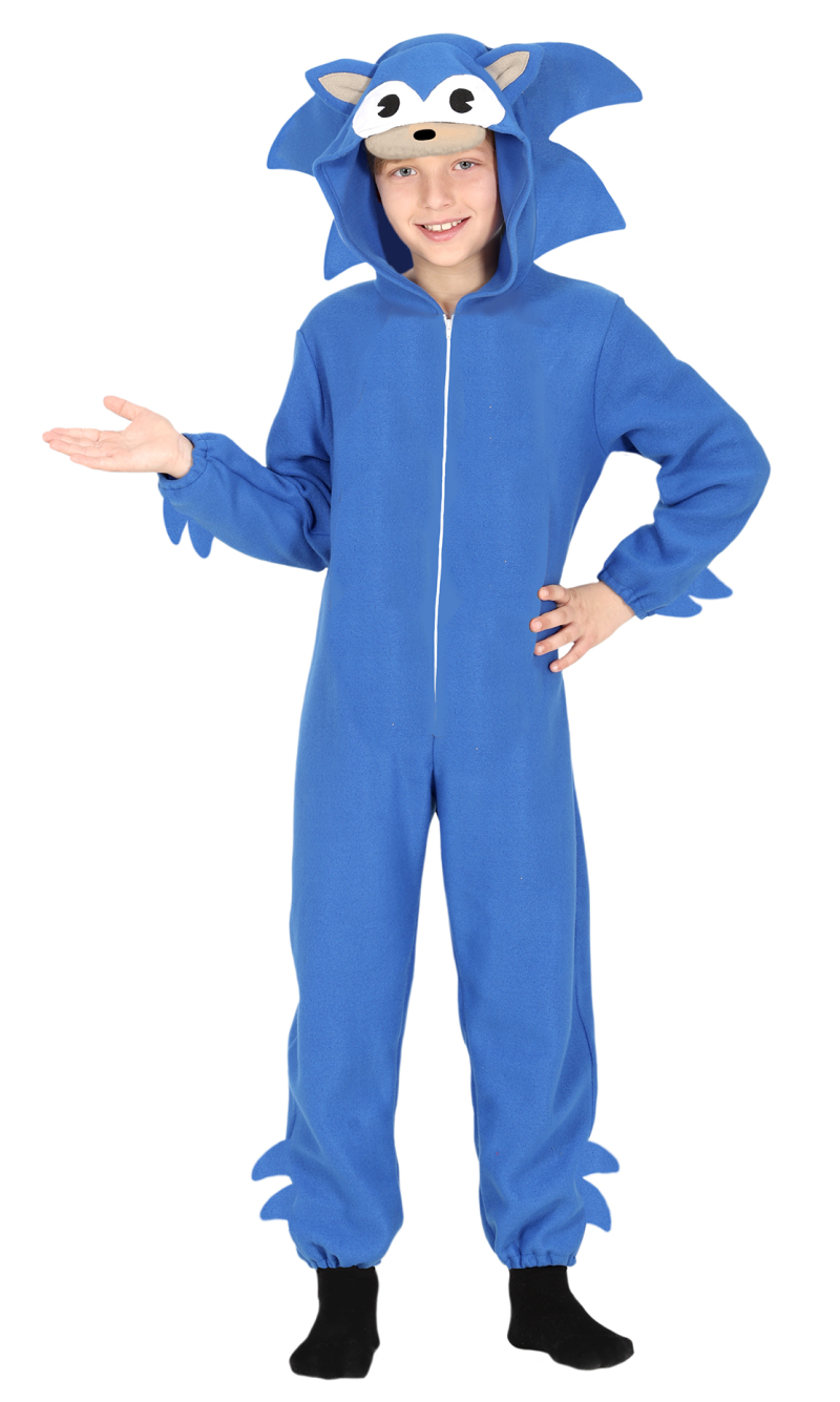 Sonic Kigurumimi Hedgehog Costume - Age 10 to 12 Years