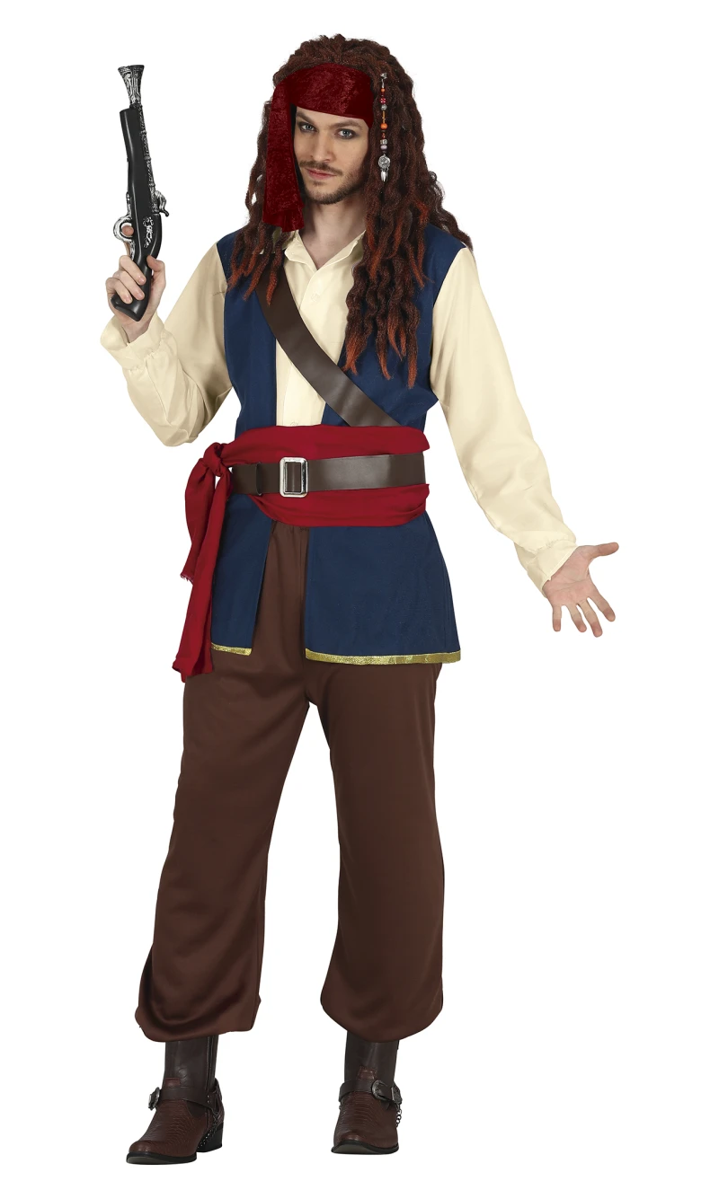 Jack The Pirate Man Costume - Adult Size XXL (56-58)