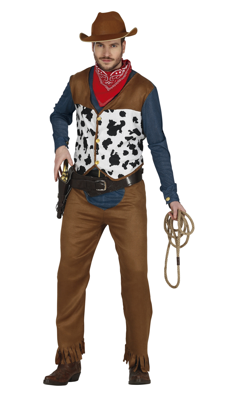 Country Cowboy Man Costume - Adult Size Extra Large (54-56)