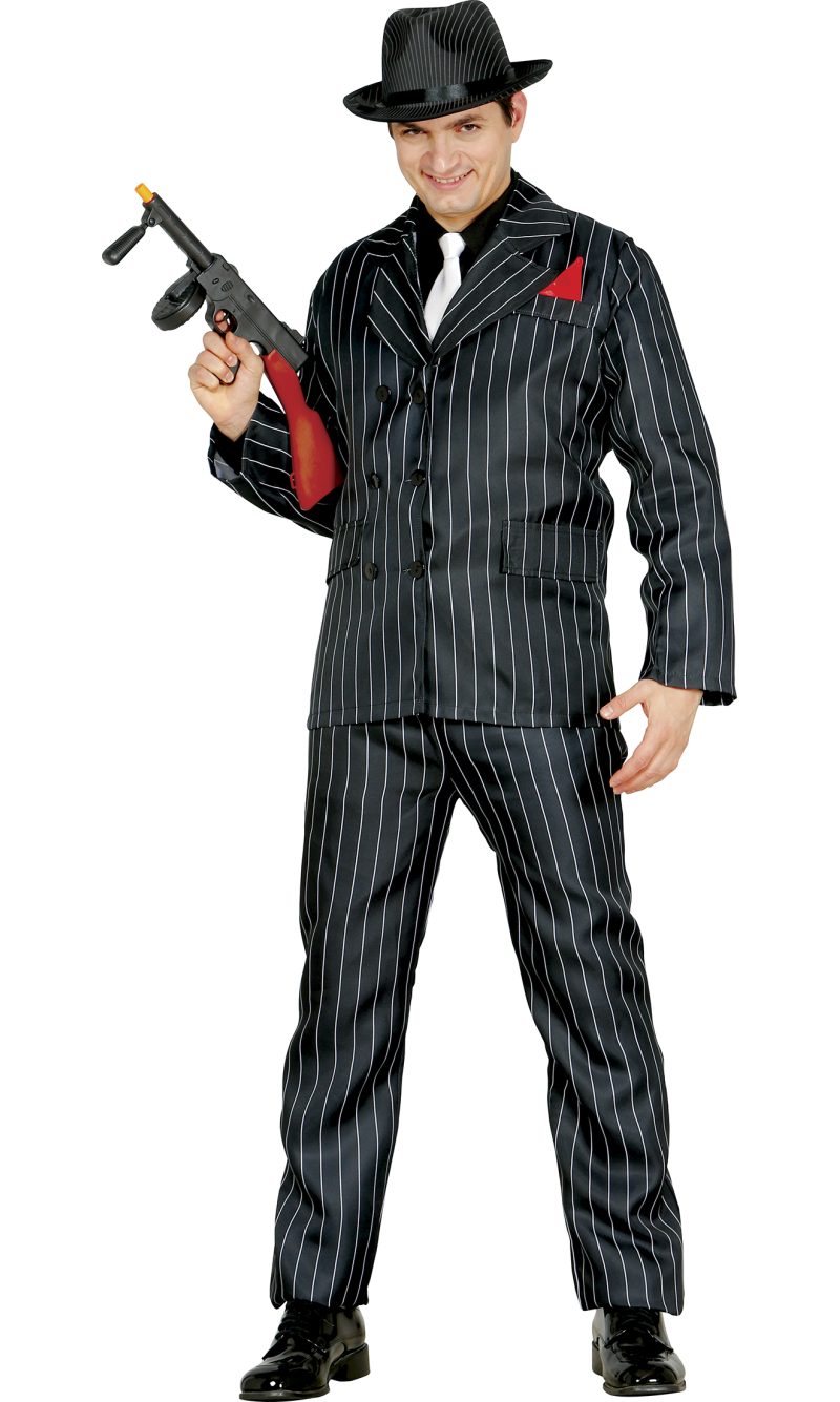 Gangster Mr Gomez Costume - Adult Size Small (46-48)