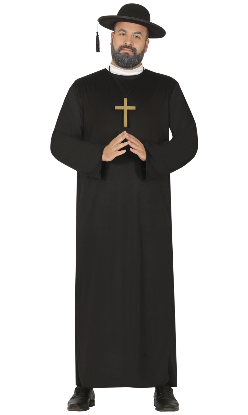 Priest Man Costume - Adult Size XXL (56-58)