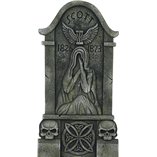 Halloween Tombstone With Ghost 90x48cm