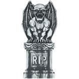 Halloween Tombstone With Gargoyle 90x40cm