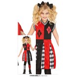 Dangerous Harlequin Cheerleader Costume - Age 7 to 9 Years