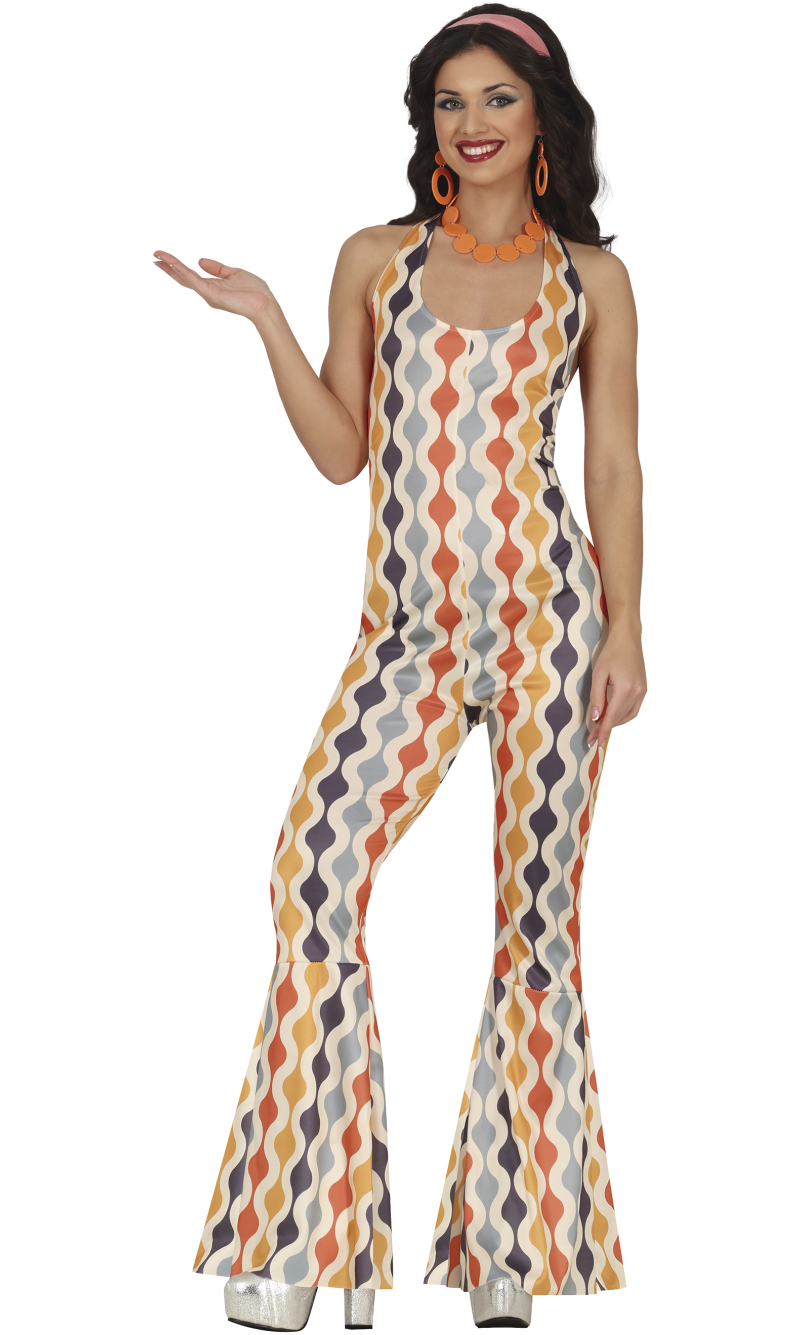 Funky Disco Lady Costume - Adult Size Medium (38-40)