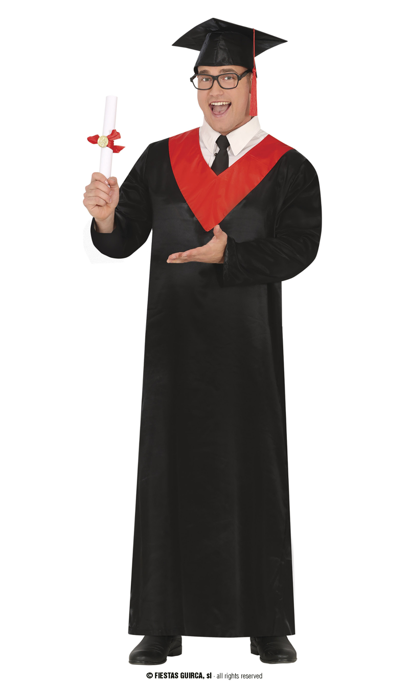 Graduate Red & Black - Adult Size Large (52-54)
