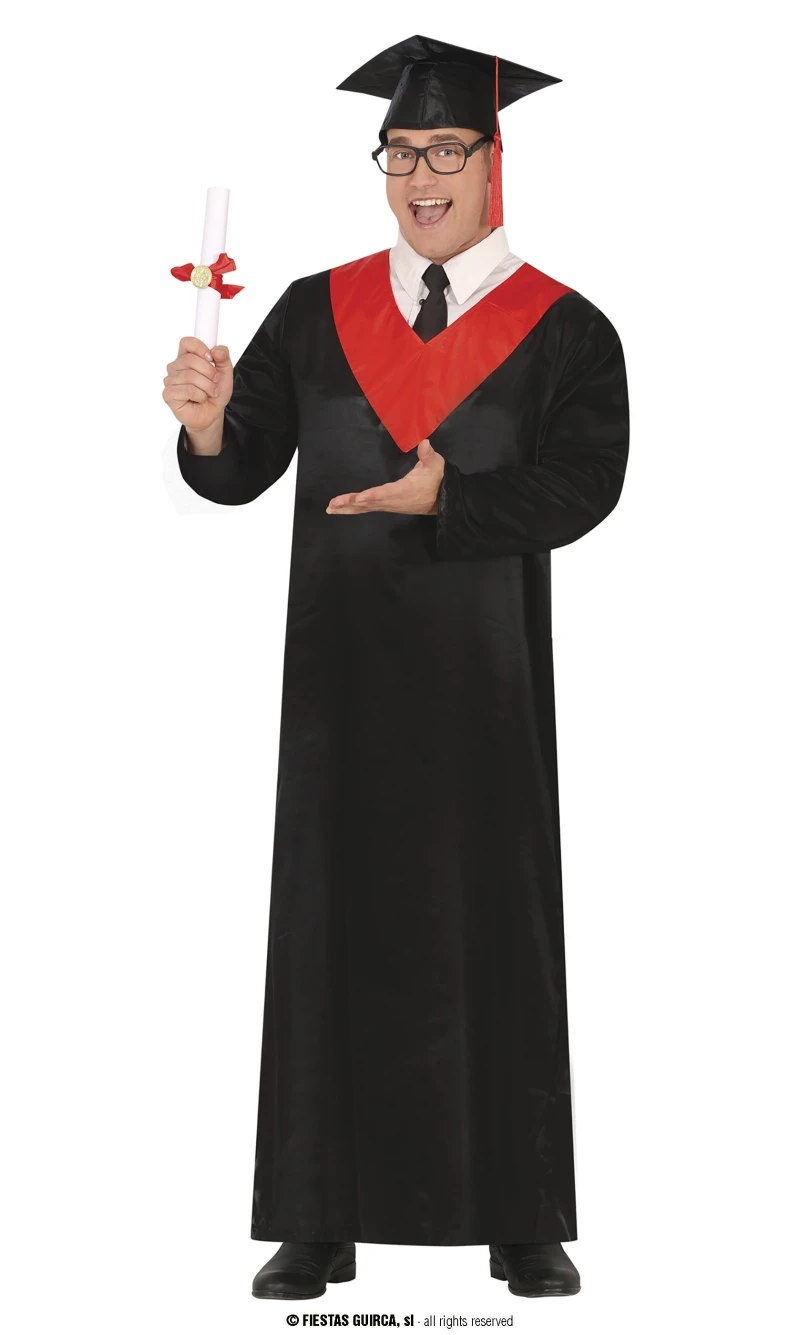 Graduate Red & Black - Adult Size Large (52-54)