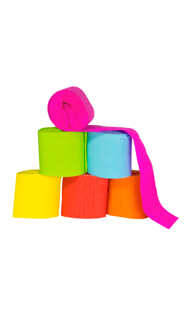 Crepe Paper Rolls - 6pcs