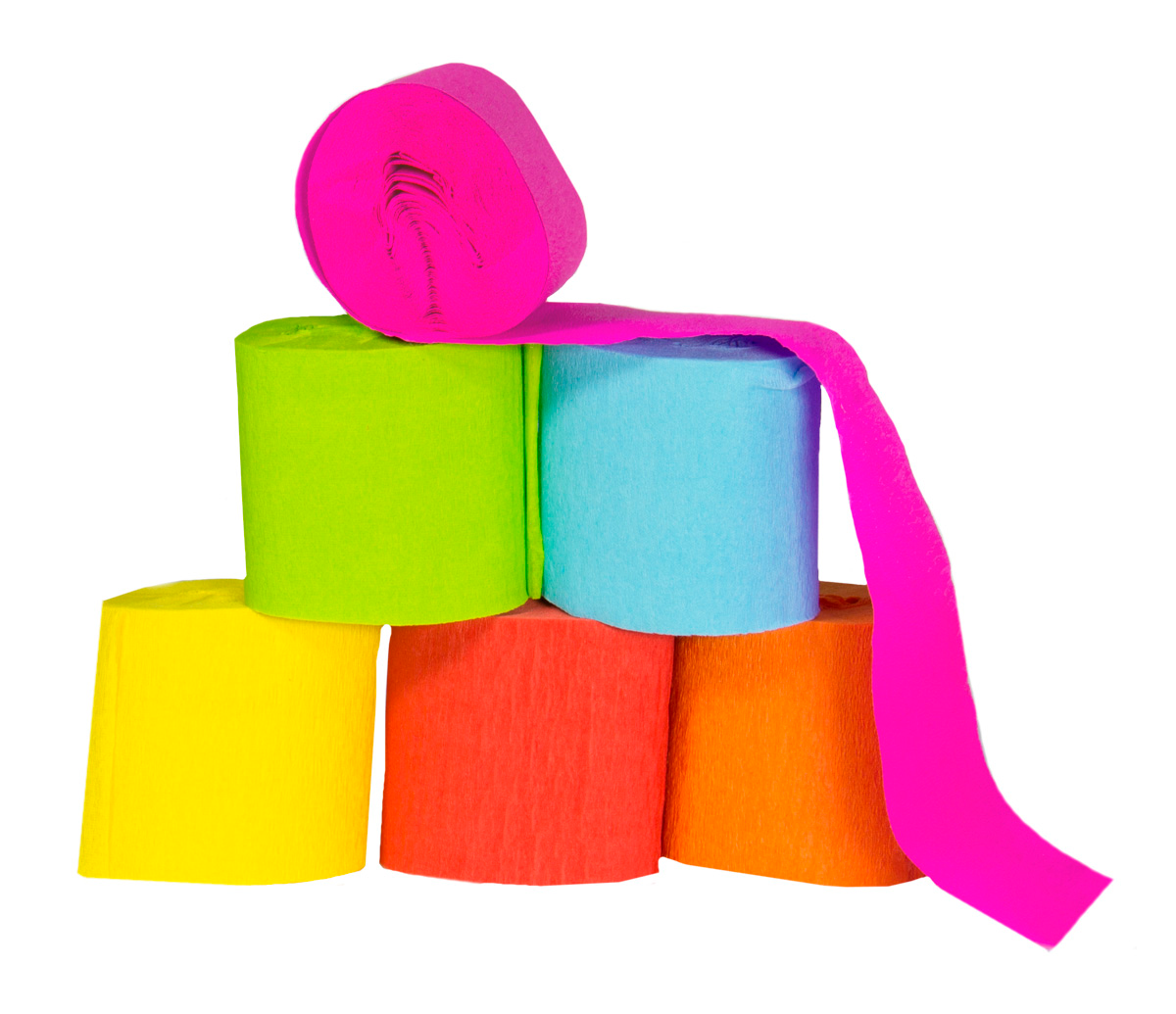 Crepe Paper Rolls - 6pcs