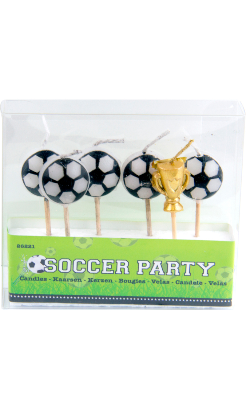 Football Candle Set - 6pcs