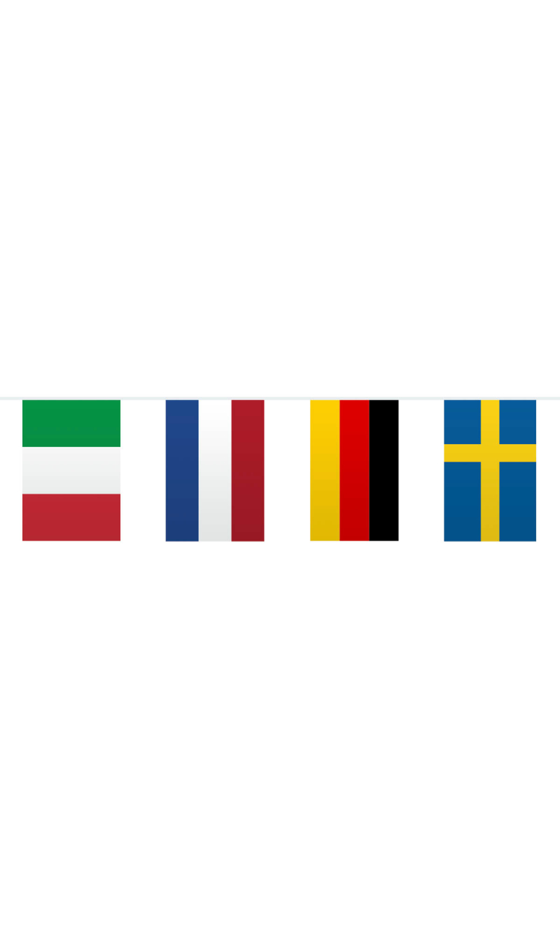 Bunting Garland Europe Flags Banner  - 10m