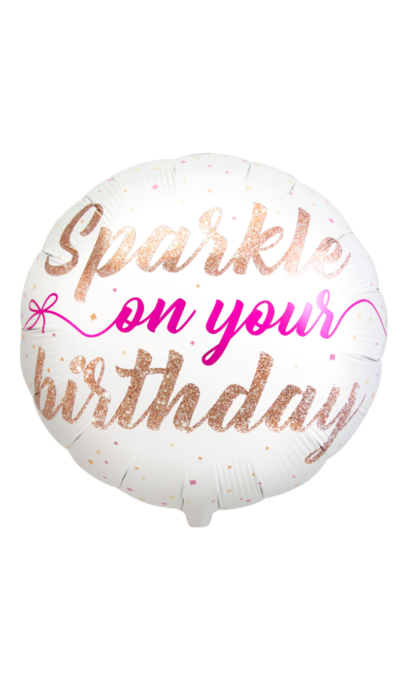 Foil Balloon Sparkle On Your Birthday - 45cm