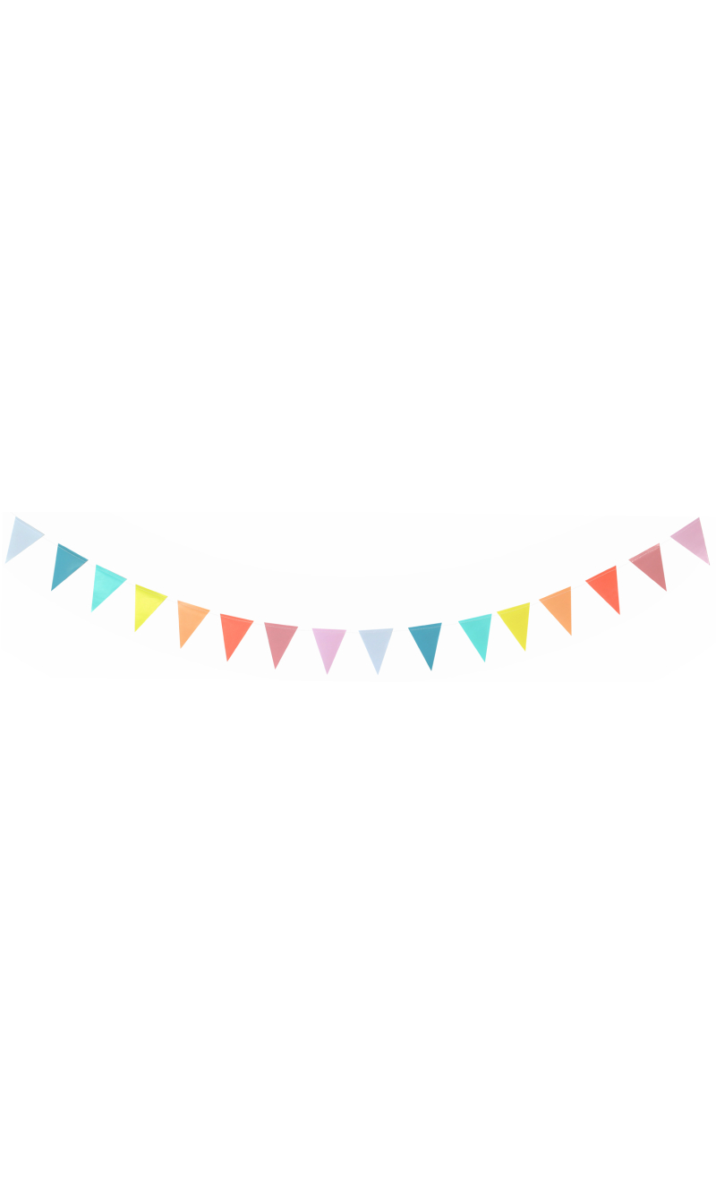 Bunting Garland XS Pastel Multi Colors - 2.6m