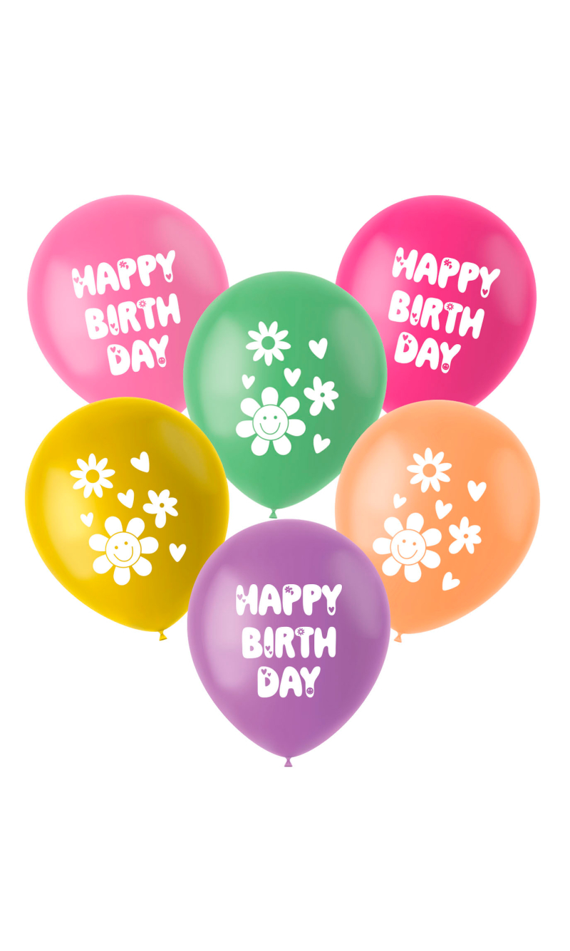 Latex Balloons - Boho Girlz - 33cm - 6pcs