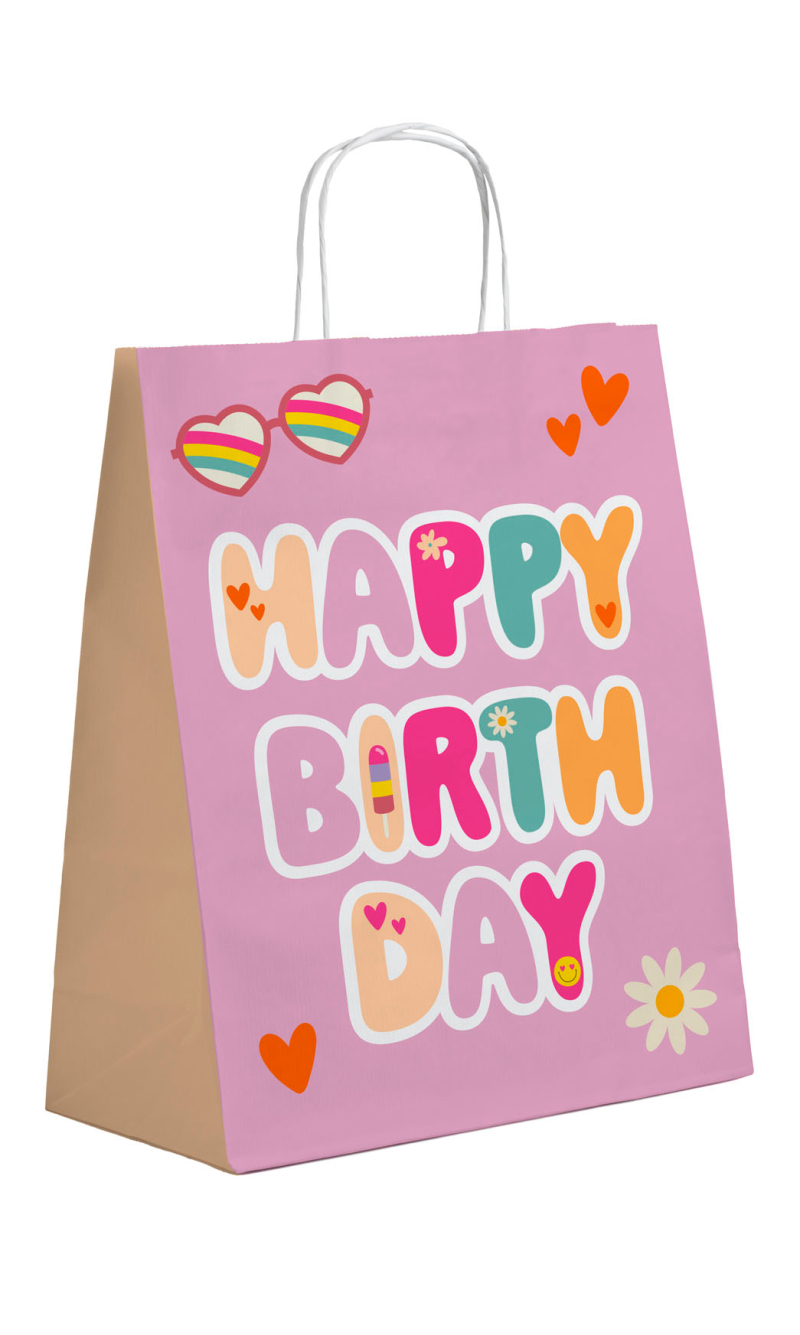 Gift Bags - Boho Girlz - 20 x 27cm - 6pcs