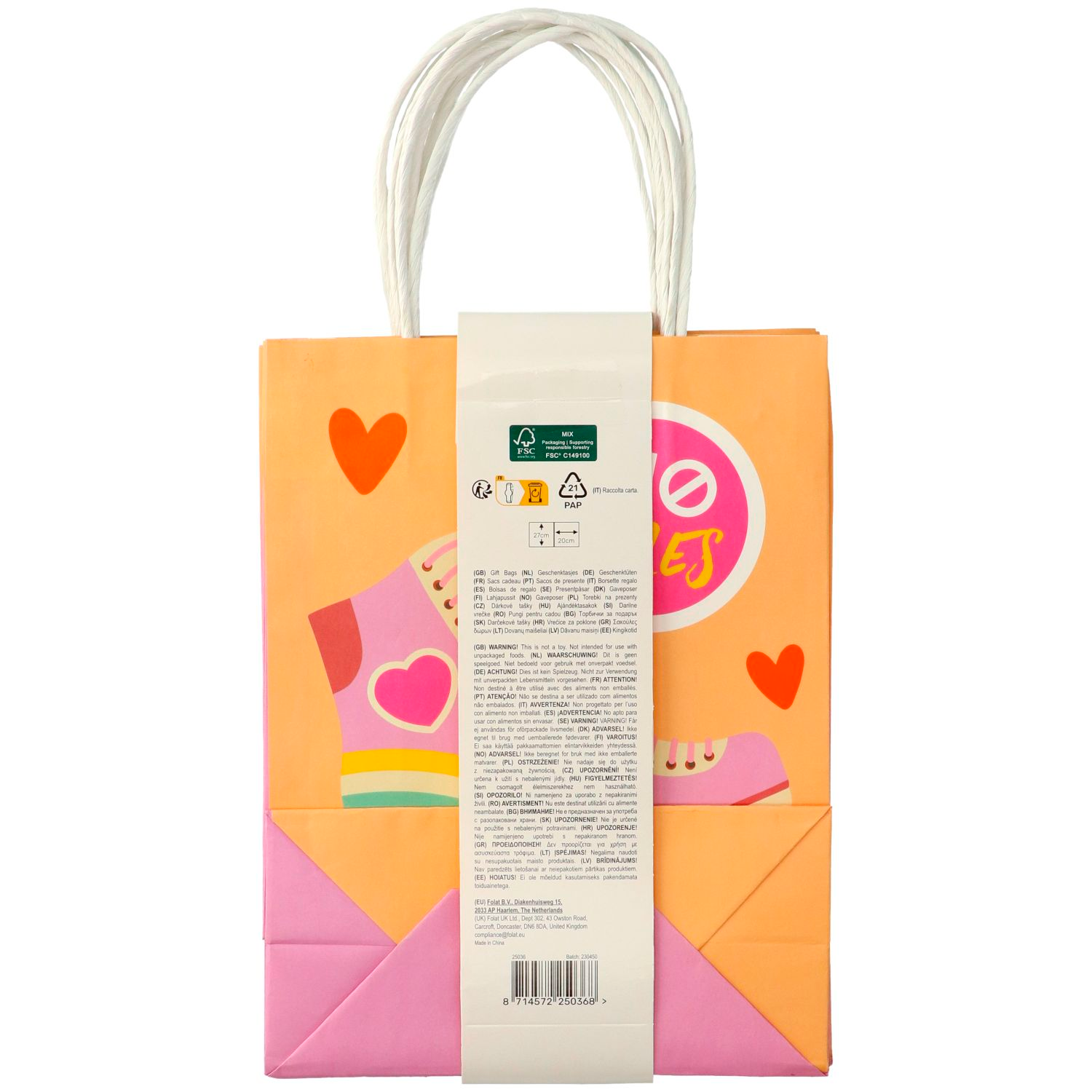 Gift Bags - Boho Girlz - 20 x 27cm - 6pcs - Image 3