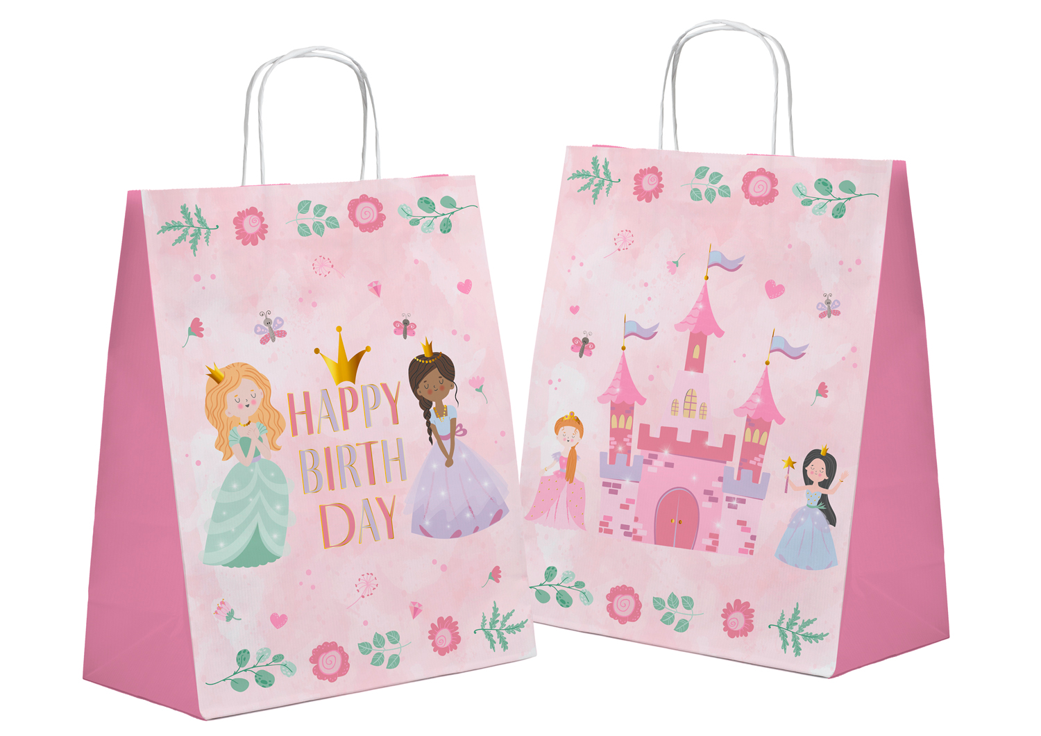 Gift Bags Pretty Princess 20 x 27cm - 6pcs - Image 5