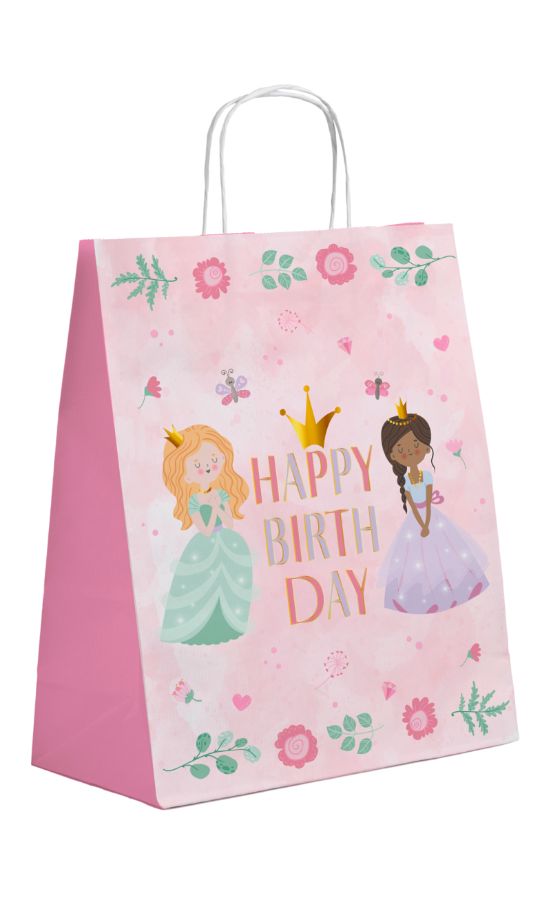 Gift Bags Pretty Princess 20 x 27cm - 6pcs